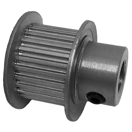 B&B Manufacturing 25MP037-6FA3, Timing Pulley, Aluminum, Clear Anodized,  25MP037-6FA3